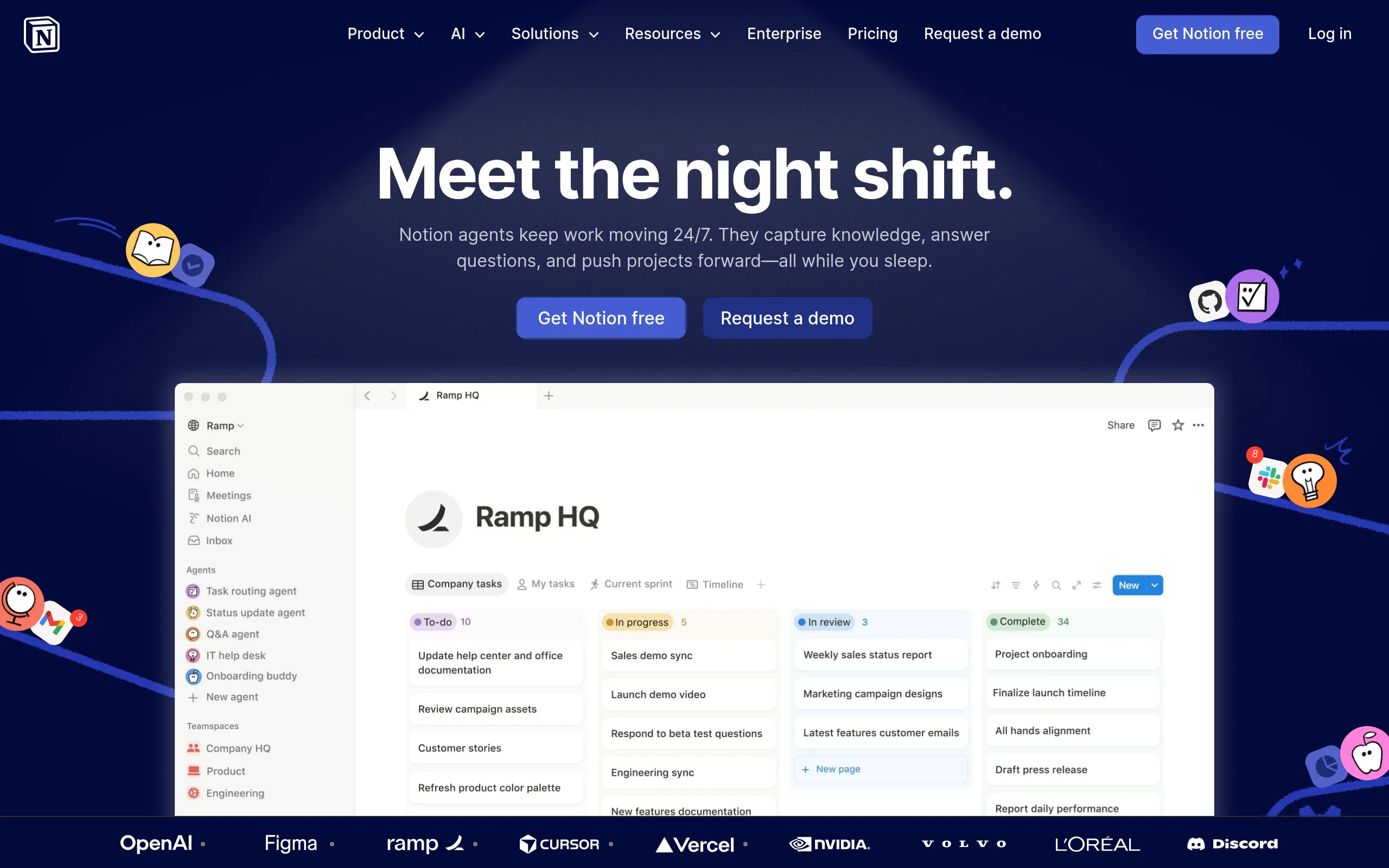 Screenshot of Notion